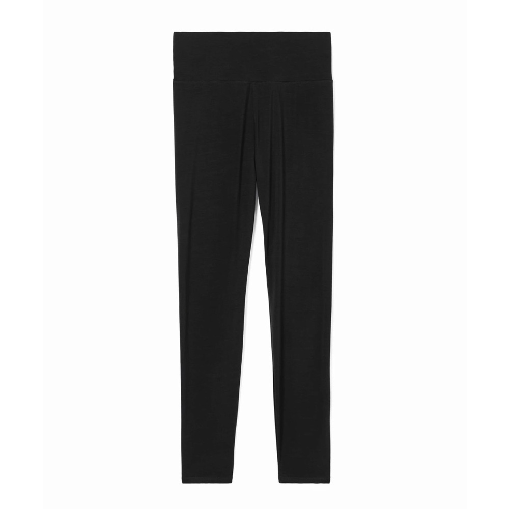 EILEEN FISHER Stretch Jersey Knit Leggings in Black